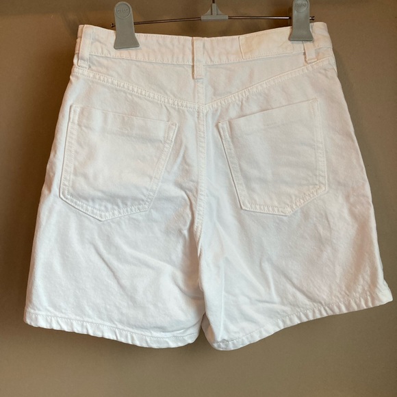 Zara white denim shorts high waisted - Picture 4 of 4